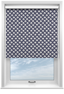 Retro 60s Spots, Midnite - Roller Blind